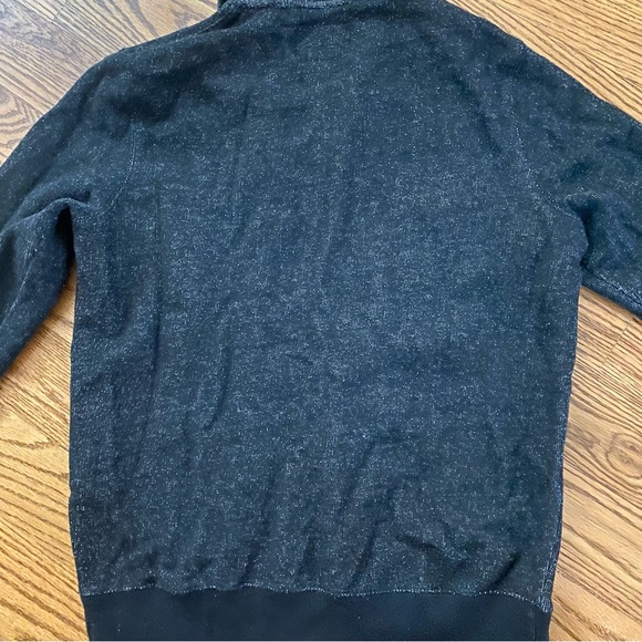 Roots Quarter Zip Sweater in black pepper - Picture 4 of 5
